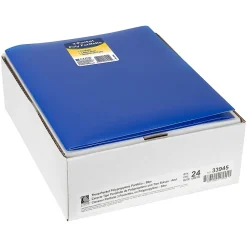 Pocket Folders|C-Line 3-Pocket Portfolio Folder, , Box of 24 (CLI33945) Blue