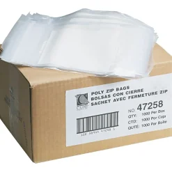 Clearance C-Line Reclosable Small Parts Bags, 2 Mil, 5"W x 8"D, 1000/Carton (47258)