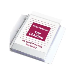 Sheet Protectors|C-Line Top-Load Heavyweight Sheet Protectors, 8-1/2
