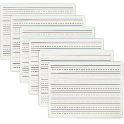 Dry Erase*C-Line Two-Sided Dry Erase Lapboard, Lined on One Side, 12" x 8-7/8", Pack of 6 (CLI40660-6)
