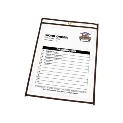 Sheet Protectors|C-Line Vinyl Job Ticket Holders, 8-1/2