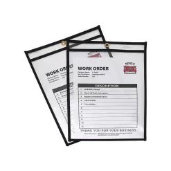 Sheet Protectors|C-Line Vinyl Job Ticket Holders, 9