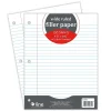 Filler Paper|C-Line Wide Ruled Filler Paper, 8" x 10.5", 3-Hole Punched, 100 Sheets/Pack, 12/Bundle (CLI22032-12)