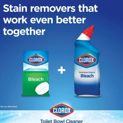 Disinfecting Toilet Bowl Cleaner with Bleach, Rain Clean Scent, 24 Oz., 2/Pack (00273)<Clorox Best