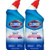 Disinfecting Toilet Bowl Cleaner with Bleach, Rain Clean Scent, 24 Oz., 2/Pack, 6 Packs/Carton (30924)<Clorox Best