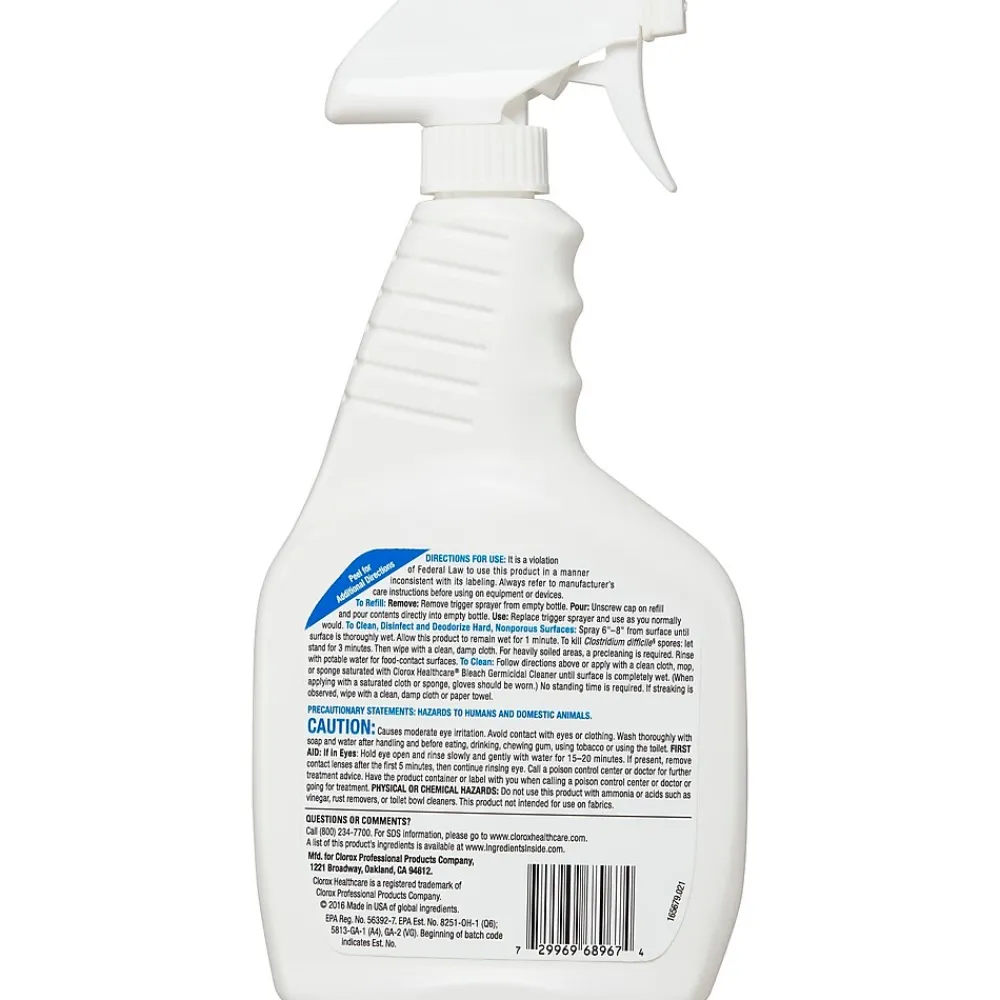Bleach Germicidal Cleaner Spray, 22 Ounces (68967)<Clorox Healthcare Discount