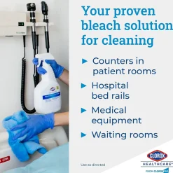 Bleach Germicidal Cleaner Spray, Unscented, 32 oz., 6/Carton (CLO 068970CT)<Clorox Healthcare Online