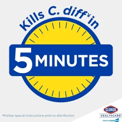 Spore Defense Cleaner Disinfectant, Closed System Refill Bottle, 128 Fl Oz, 4/Pack (32122)<Clorox Healthcare Sale