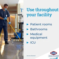 Spore Defense Cleaner Disinfectant, Open System Refill Bottle, 128 Fl Oz, 4/Pack (32409)<Clorox Healthcare Best