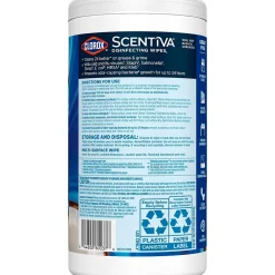 Scentiva Disinfecting Wipes, Pacific Breeze & Coconut Scent, 75 Wipes/Container (60037)<Clorox Sale
