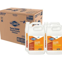 Total 360 Disinfectant Cleaner, 128 oz., 4/Carton (31650)<Clorox Clearance