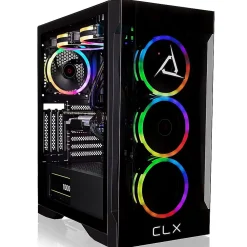 New CLX SET TGMSETRTM2A00BM Gaming Desktop Computer, AMD Ryzen 7 7700X, 32GB Memory, 1TB SSD, 4TB HDD
