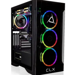 Hot CLX SET TGMSETRTU2B02BM Gaming Desktop Computer, AMD Ryzen 9 7900X, 32GB Memory, 1TB SSD, 4TB HDD