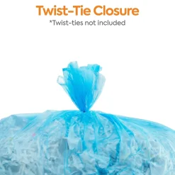 ™ 33 Gallon Recycling Bags, High Density, 14 Mic., Blue, 250 Bags/Box (CW25529)<Coastwide Professional Outlet