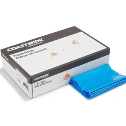 ™ 40-45 Gallon Biohazard Bag, Low Density, 1.3 mil, Blue, 150 Bags/Box (CW50712)<Coastwide Professional Hot