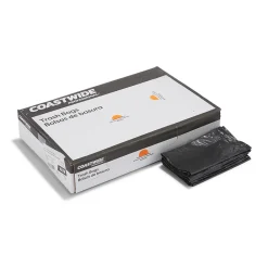 ™ 30-33 Gallon Trash Bag, 33" x 39", Low Density, 0.6 mil, Black, 250 Bags/Box (CW17966)<Coastwide Professional Best