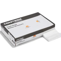 ™ 12-16 Gallon Trash Bag, 32" x 24", Low Density, 0.7 mil, Clear, 250 Bags/Box (CW18210)<Coastwide Professional Clearance