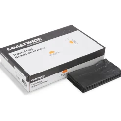 ™ 40-45 Gallon Trash Bag, 40" x 46", Low Density, 0.65, Black, 125 Bags/Box (CW18191)<Coastwide Professional Outlet