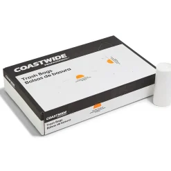 ™ 10 Gallon Trash Bag, 24" x 24", High Density, 6 mic, Natural, 1000 Bags/Box (CW18195)<Coastwide Professional Hot