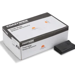 ™ 12-16 Gallon Trash Bag, 24" x 32", Low Density, 0.35 mil, Black, 1000 Bags/Box (CW19245)<Coastwide Professional