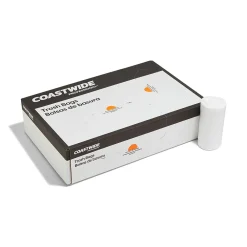 ™ 12-16 Gallon Trash Bag, 24" x 33", High Density, 8 mic, Natural, 1000 Bags/Box (CW19243)<Coastwide Professional Discount