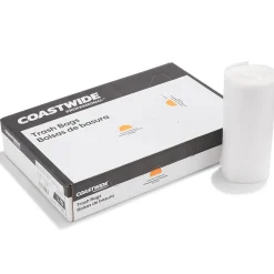 ™ 55-60 Gallon Trash Bag, 38" x 58", Low Density, 1.3 mil, Clear, 100 Bags/Box (CW25528)<Coastwide Professional