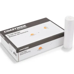 ™ 55-60 Gallon Trash Bag, 38" x 58", Low Density, 1.5 mil, Clear, 100 Bags/Box (CW57404)<Coastwide Professional Outlet