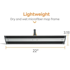 ™ 22" Microfiber Wet Mop Frame, Aluminum (CW58014)<Coastwide Professional Best