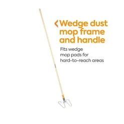 ™ 53" Wedge Dust Mop Frame and Handle, Wood (CW56768)<Coastwide Professional Best