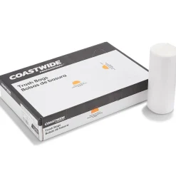 ™ AccuFit 44 Gallon Trash Bag, 37" x 50", Low Density, 1.3 mil, Clear, 100 Bags/Box (CW25526)<Coastwide Professional