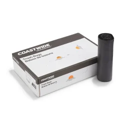 ™ AccuFit 55 Gallon Trash Bag, 40" x 53", Low Density, 1.3 mil, Black, 100 Bags/Box (CW22753)<Coastwide Professional Clearance