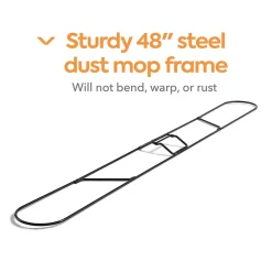 ™ Dust Mop Frame, 48" x 5", Black (CW56766)<Coastwide Professional Clearance