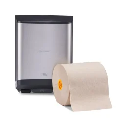 J-Series Automatic Hardwound Paper Towel Dispenser, Black/Metallic (CWJAHT-S-CC)<Coastwide Professional Online