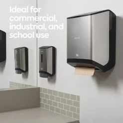 J-Series Automatic Hardwound Paper Towel Dispenser, Black/Metallic (CWJAHT-S-CC)<Coastwide Professional Online