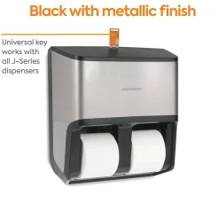 ™ J-Series Quad Bath Tissue Dispenser, Black/Metallic (CWJ4BT-S)<Coastwide Professional Best