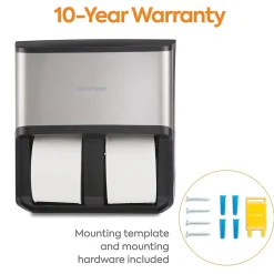 ™ J-Series Quad Bath Tissue Dispenser, Black/Metallic (CWJ4BT-S)<Coastwide Professional Best