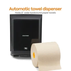 J-Series Automatic Hardwound Paper Towel Dispenser, Black (CWJAHT-B-CC)<Coastwide Professional Hot