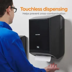 J-Series Automatic Hardwound Paper Towel Dispenser, Black (CWJAHT-B-CC)<Coastwide Professional Hot