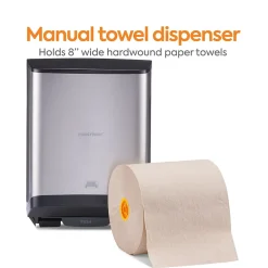 J-Series Manual Hardwound Paper Towel Dispenser, Black/Metallic (CWJMHT-S-CC)<Coastwide Professional