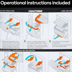 J-Series Manual Hardwound Paper Towel Dispenser, Black/Metallic (CWJMHT-S-CC)<Coastwide Professional