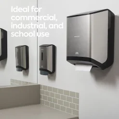 J-Series Manual Hardwound Paper Towel Dispenser, Black/Metallic (CWJMHT-S-CC)<Coastwide Professional