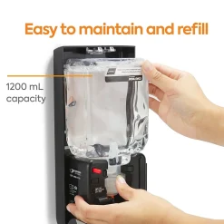 ™ J-Series Automatic Wall Mounted Hand Soap Dispenser, Black/Metallic (CWJAS-S-CC)<Coastwide Professional Discount