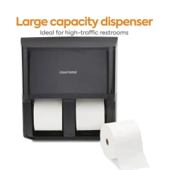 ™ J-Series Quad Bath Tissue Dispenser, Black (CWJ4BT-B)<Coastwide Professional Discount