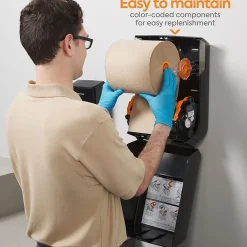 J-Series Manual Hardwound Paper Towel Dispenser, Black (CWJMHT-B-CC)<Coastwide Professional Sale