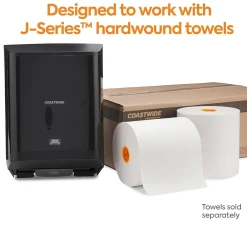 J-Series Manual Hardwound Paper Towel Dispenser, Black (CWJMHT-B-CC)<Coastwide Professional Sale