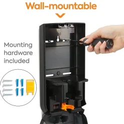 ™ J-Series Wall Mounted Hand Soap Dispenser, Black/Metallic (CWJMS-S-CC)<Coastwide Professional Sale