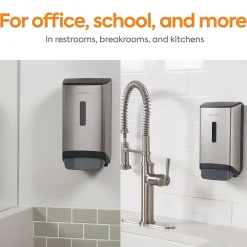 ™ J-Series Wall Mounted Hand Soap Dispenser, Black/Metallic (CWJMS-S-CC)<Coastwide Professional Sale