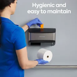 ™ J-Series Duo Bath Tissue Dispenser, Black/Metallic (CWJ2BT-S)<Coastwide Professional