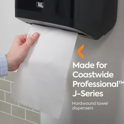 Coastwide Professional ™ J-Series Recycled Hardwound Paper Towels, 1-ply, 800 ft./Roll, 6 Rolls/Carton (CWJHT-ECO)