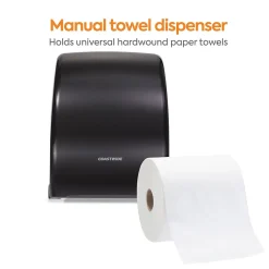 ™ Manual Auto-Cut Hardwound Paper Towel Dispenser, Black (CW60832)<Coastwide Professional New